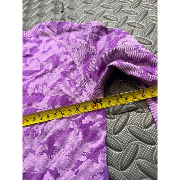 Lululemon Swiftly Tech Long Sleeve Crew Heathered Tender Violet Womens 2 - Picture 7 of 8